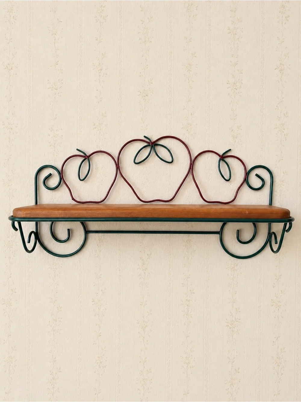 Vintage Cottagecore Decorative Apple Wall Shelf, Decorative Trinket Shelf